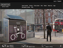 Tablet Screenshot of bromptonbikehire.com